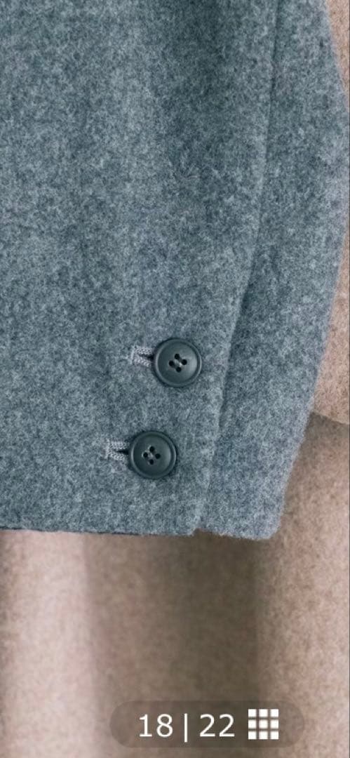 ★美品★北欧、暮らしの道具店　3WAYアレンジ襟のかろやかチェスターコート