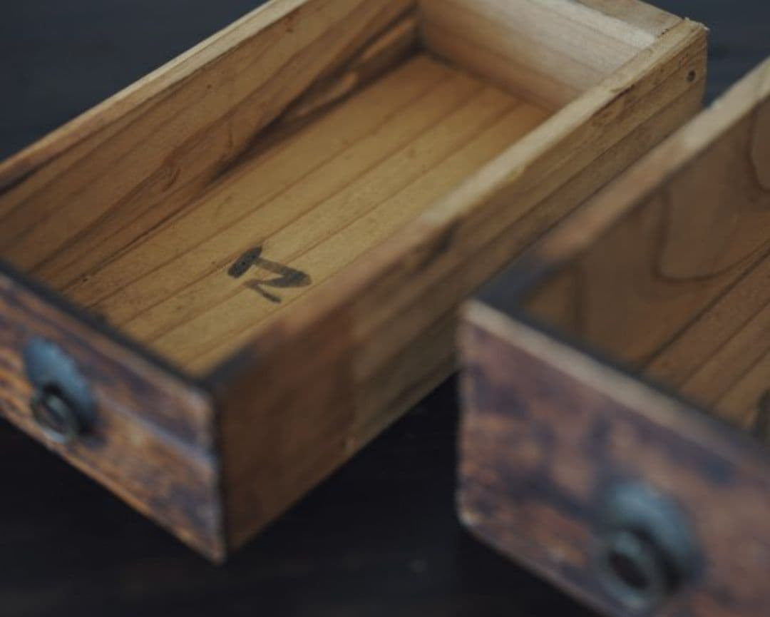 時代 小抽斗 古民芸 古道具 古民具 明治 大正