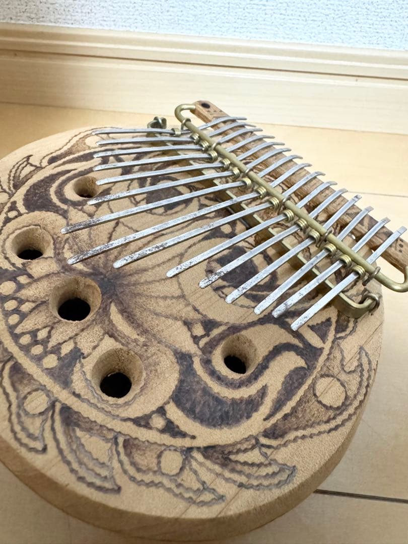 BUN カリンバ 15弦 木製