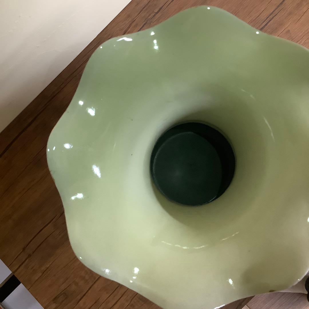 薩摩焼？　双耳壺　キジ　雉　花鳥図　瓶　壺