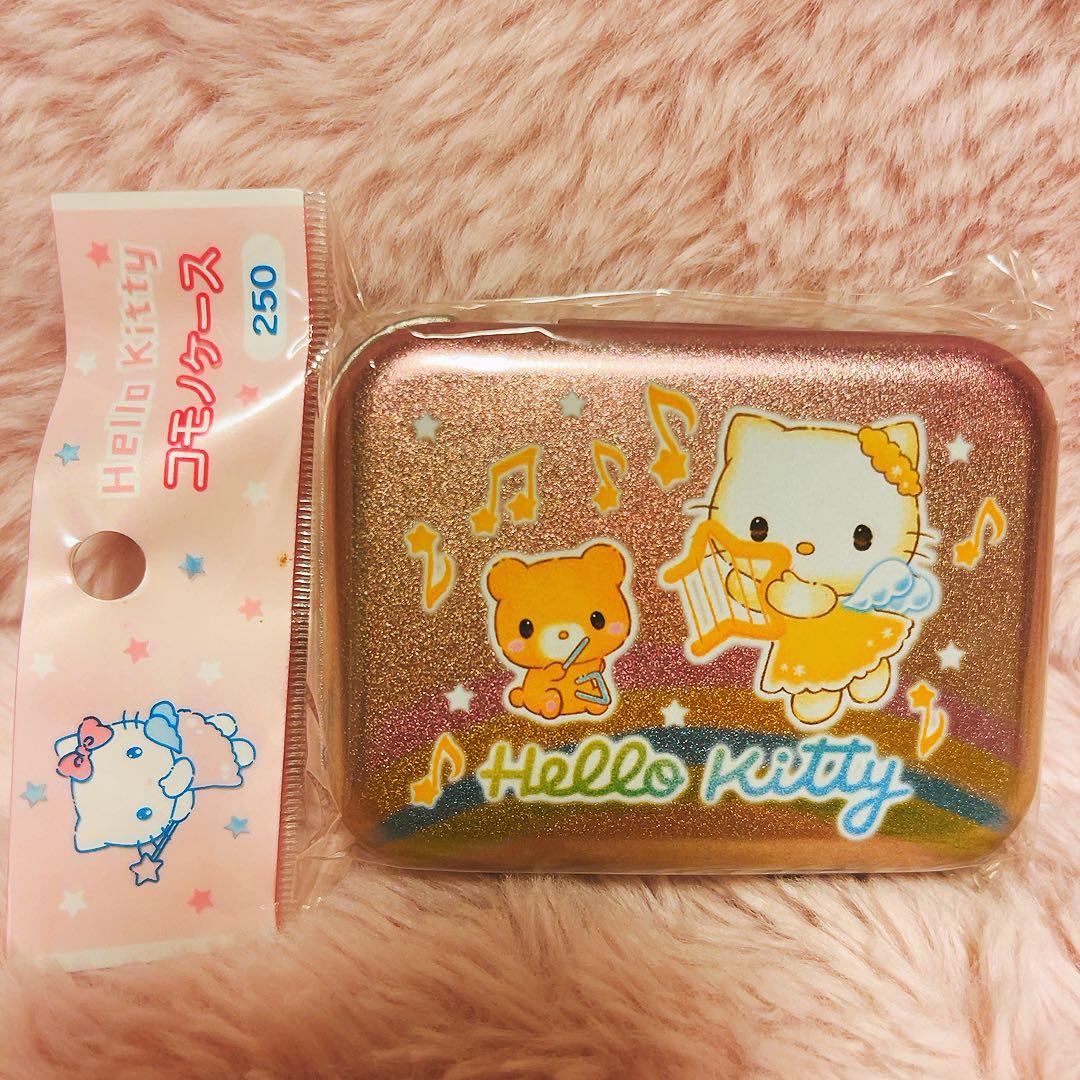 希少レア　ハローキティ　スウィートクローバー　メモ　ペン　缶　2003 サンリオ