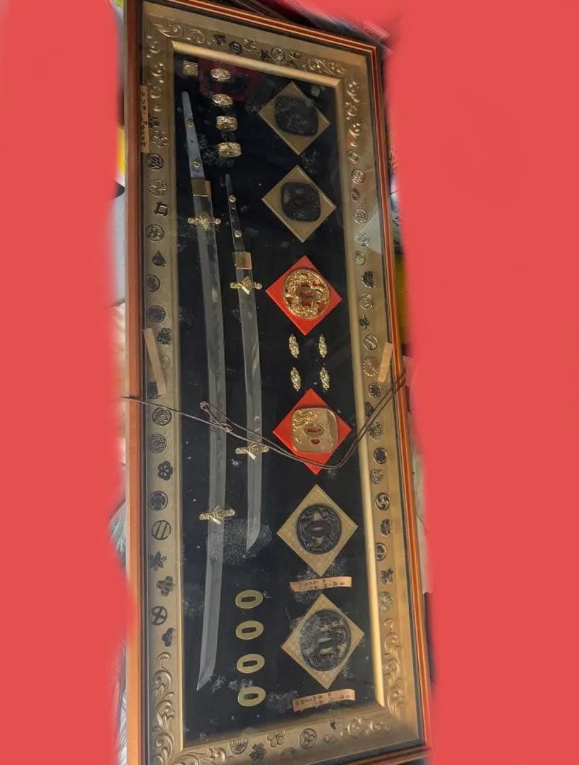 日本刀　模造刀額　【越中守正俊】レプリカ