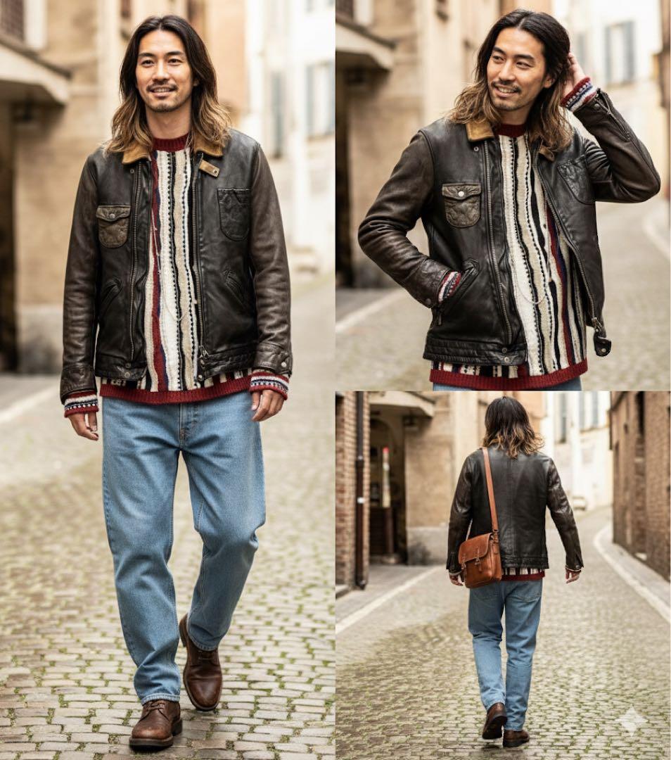 グラム glamb レザージャケット 羊革　岩田剛典着用　サイズ3 古着