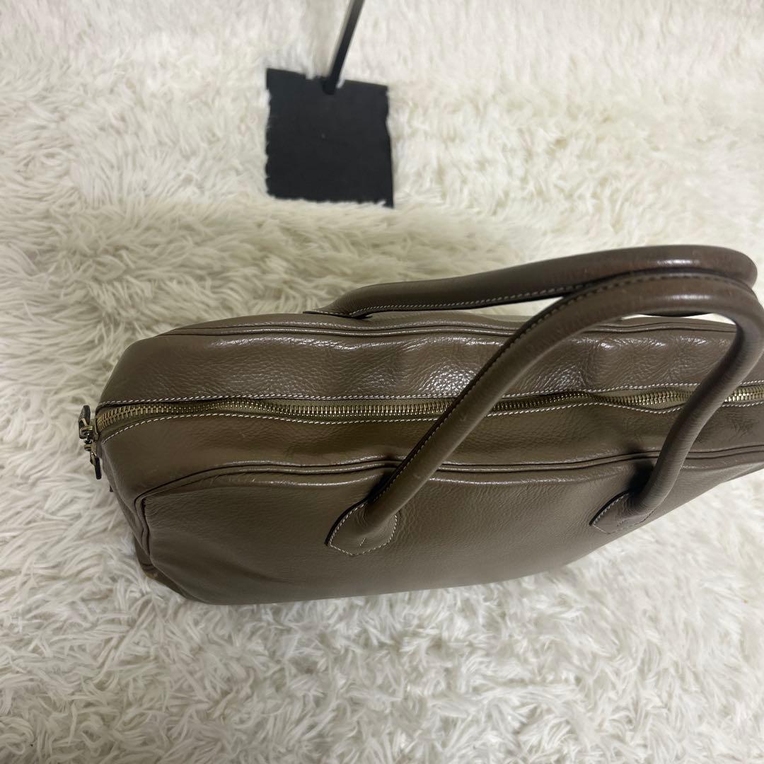 cisei 0901 シュリンクレザーブリーフケース シセイ チセイ　グレージュ