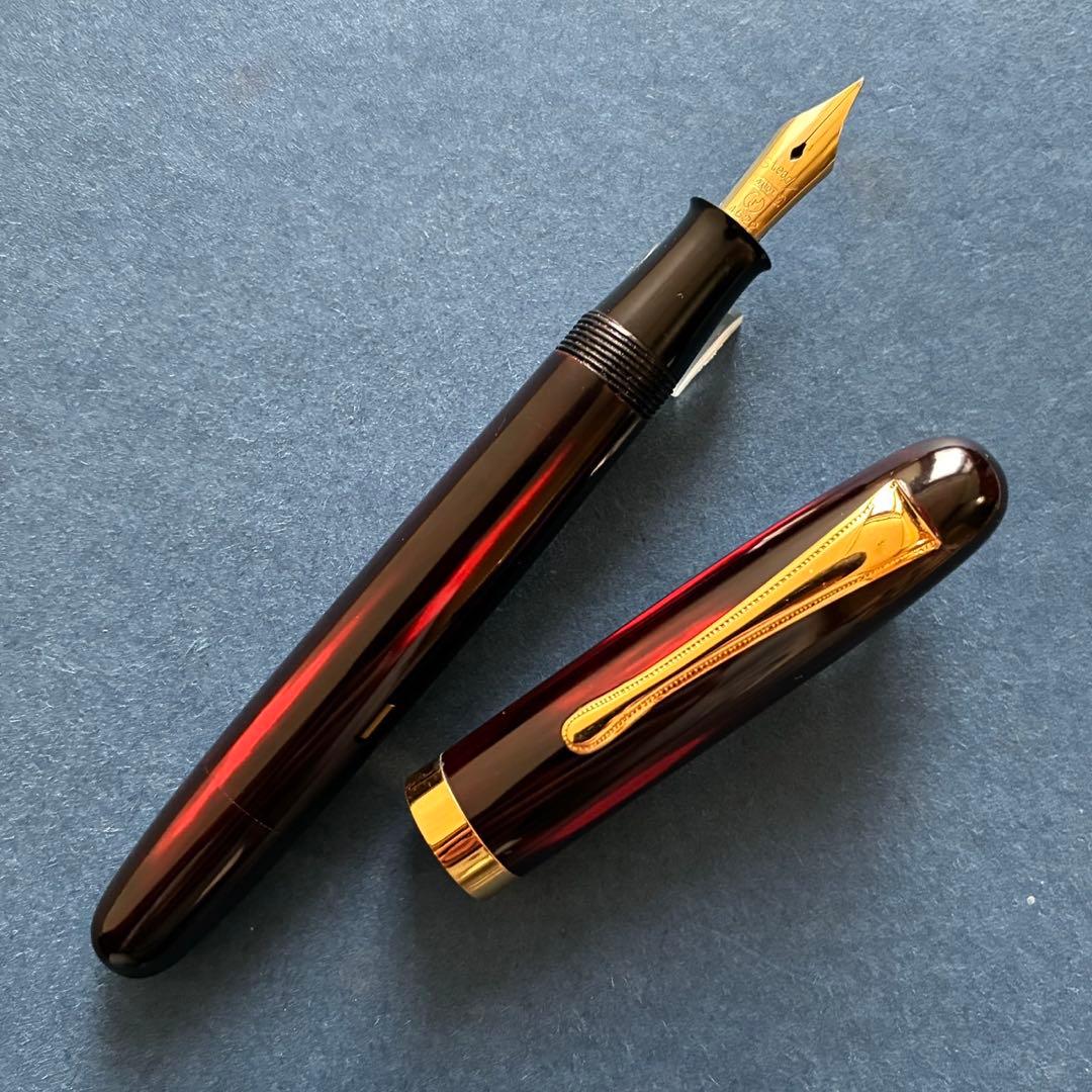 酒井栄助　兜木銀次郎　土田修一　手作り万年筆　変わり塗り