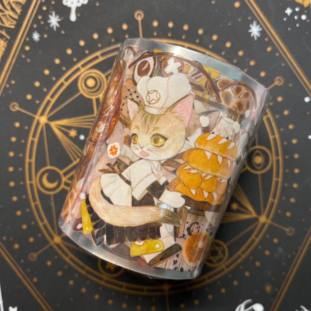 【N】海外　10m巻　貝殻光/PETマスキングテープ　お花/動物/人物系/背景系