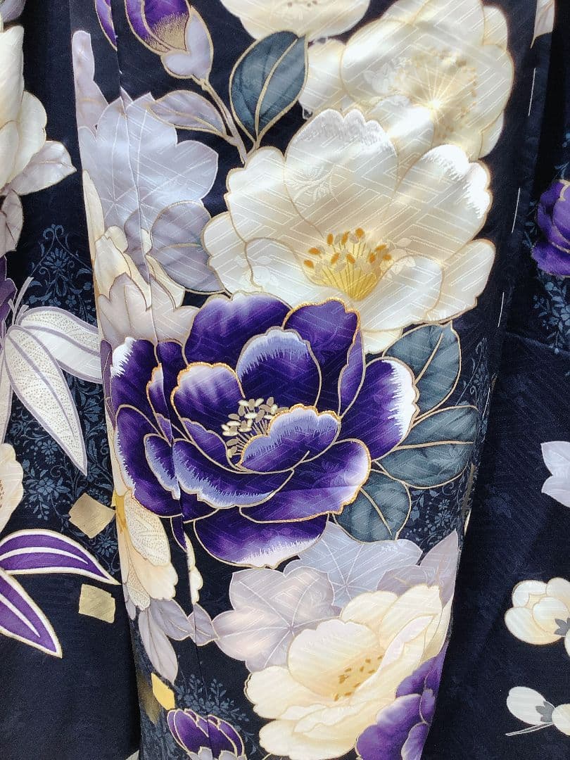 濃紺　振袖フルセット