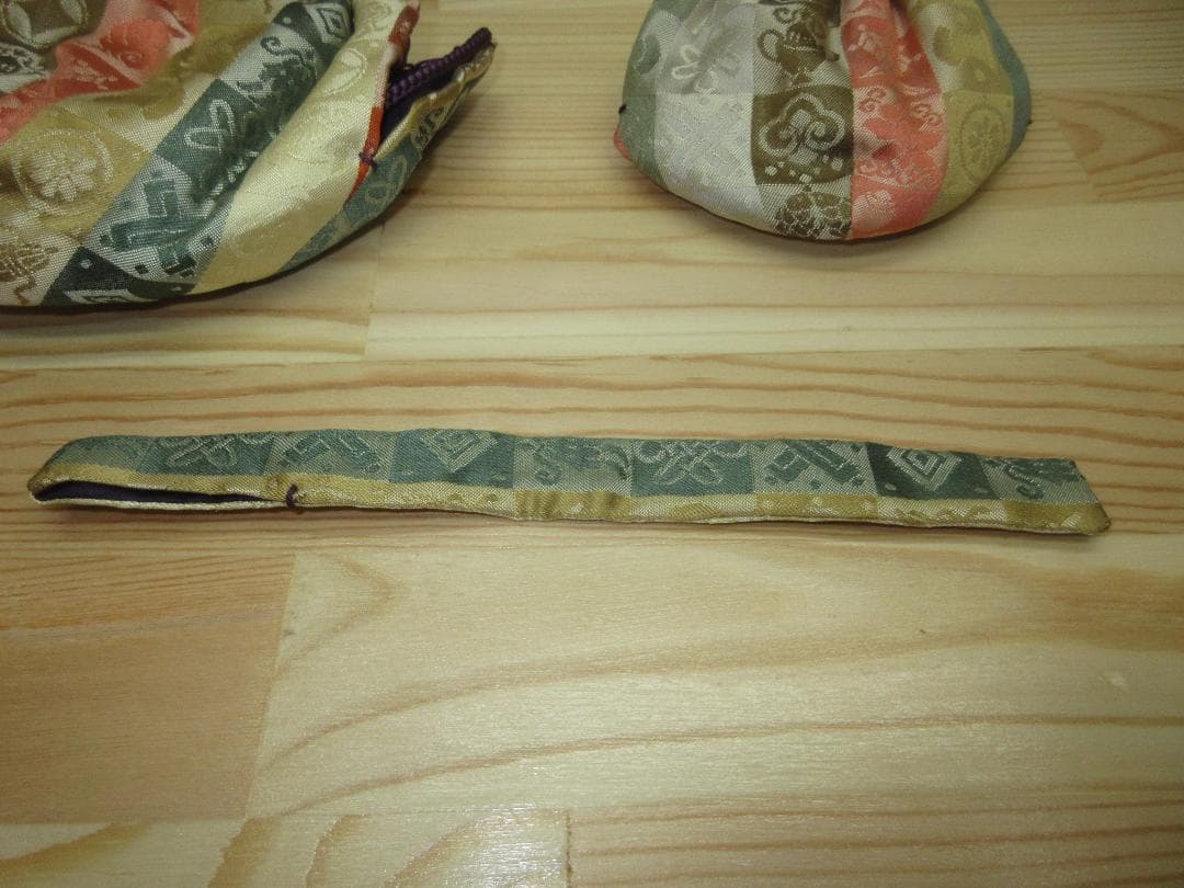 送料込【逢絢亭・新品】茶道具 三つ組仕覆 正絹 名物裂 遠州緞子