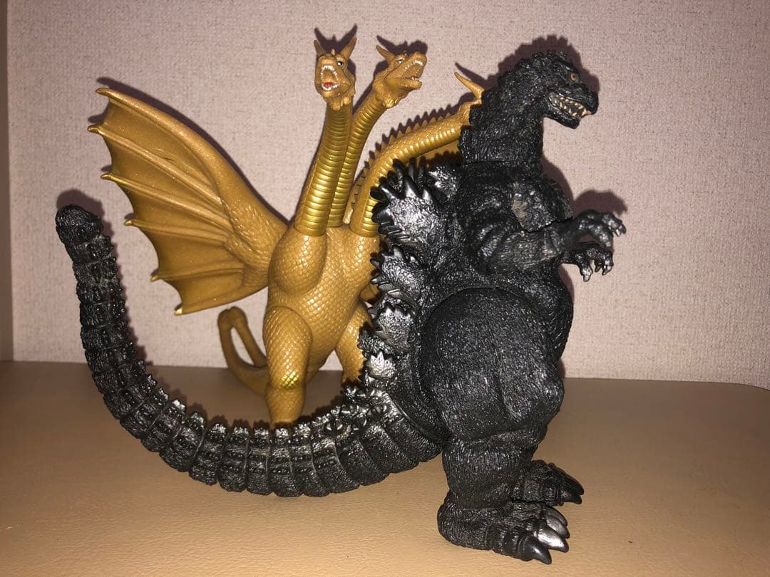 3体セット★特大ゴジラ キングギドラ ★レアな2本角キングギドラ　ゴジラ1991