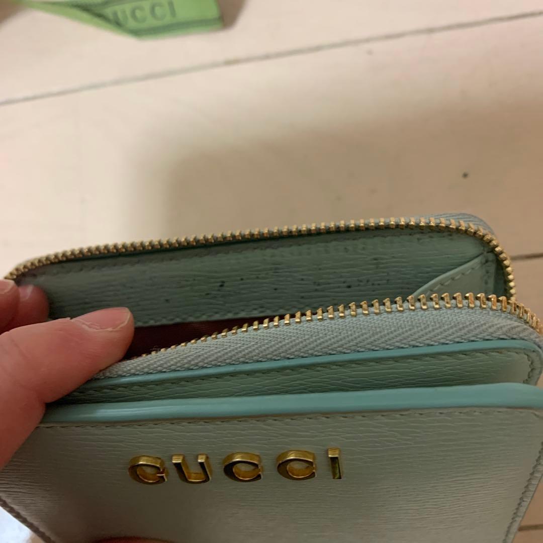 GUCCI ミントグリーン 二つ折り財布