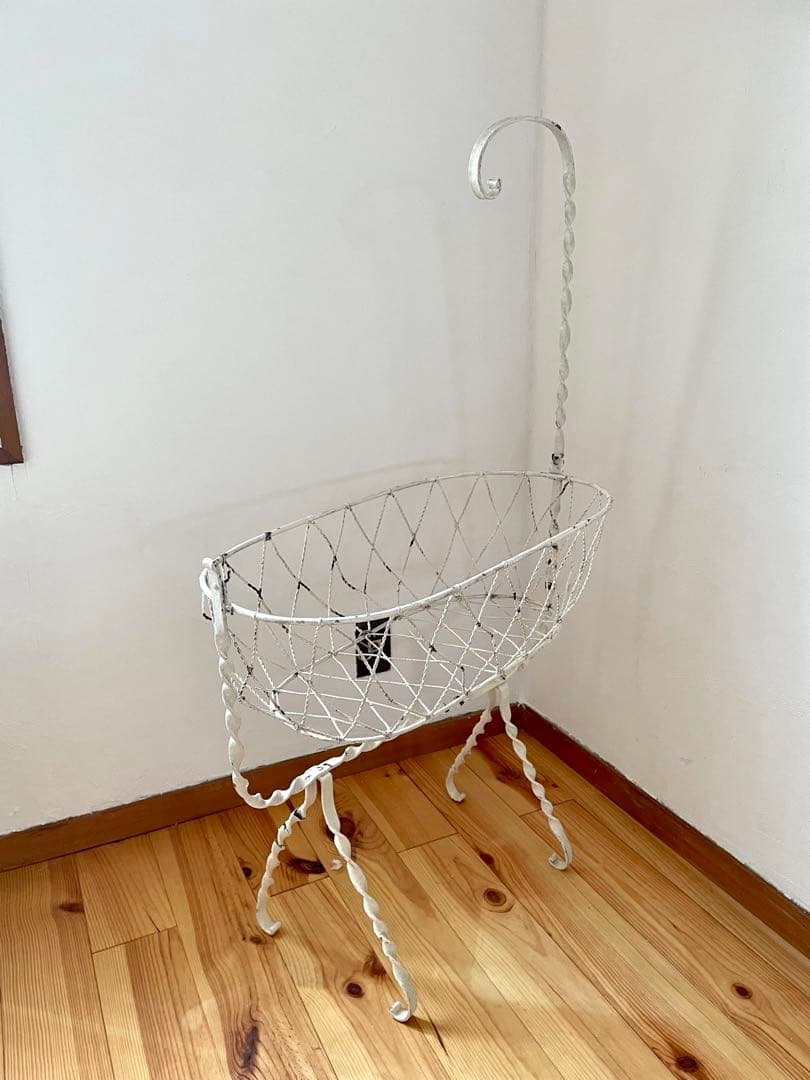 フランスアンティーク アイアン ドール用ベッド