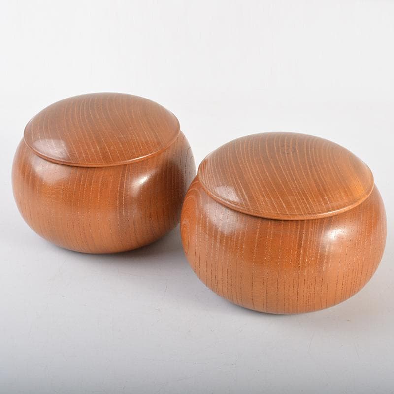 囲碁　碁石　本蛤碁石　那智黒碁石　碁笥　一套　C R7005