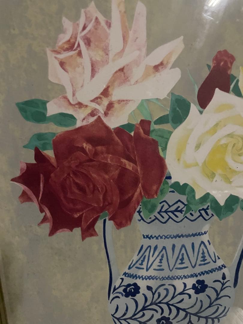 山口華楊　「薔薇」　限定　NO.176/280 リトグラフ