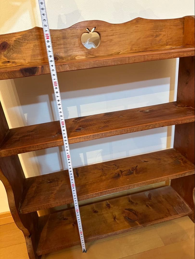 カントリー4段シェルフ♡アップルモチーフ