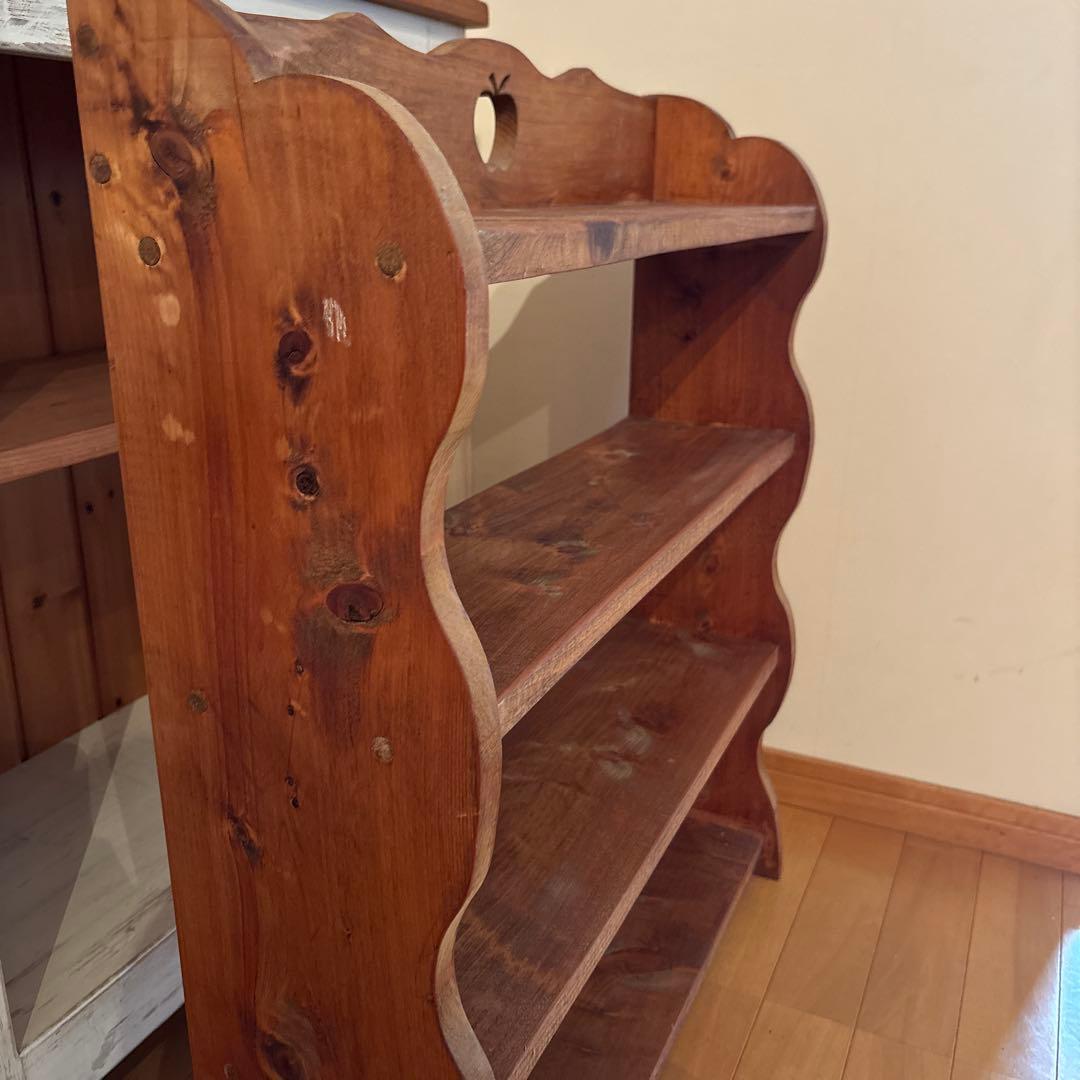 カントリー4段シェルフ♡アップルモチーフ