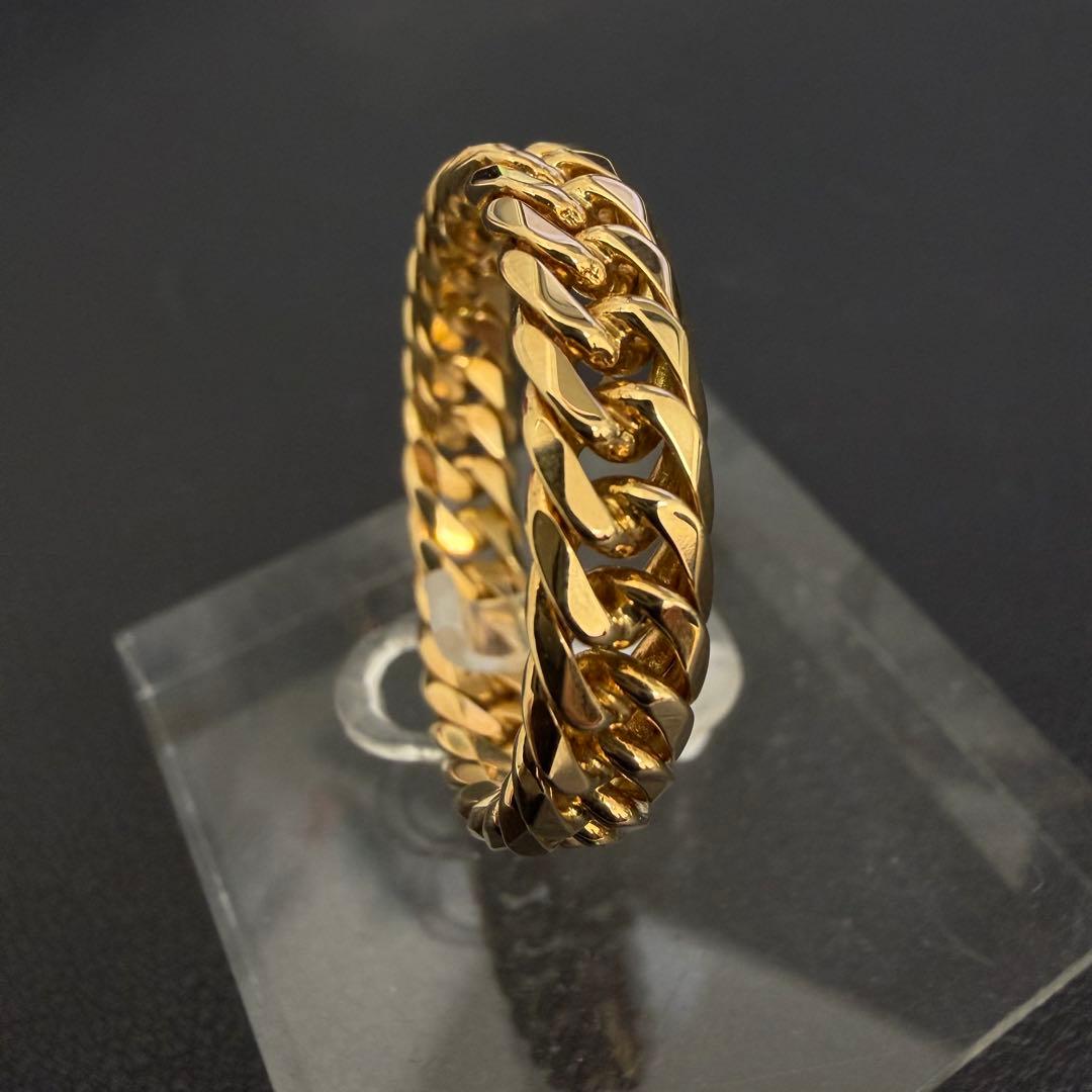 (C010902) K18リング 約27号 喜平デザイン 18金YG