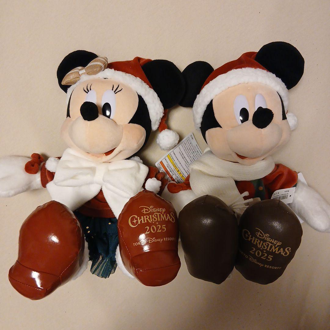 ディズニー クリスマス ぬいぐるみ ミッキー ミニー大