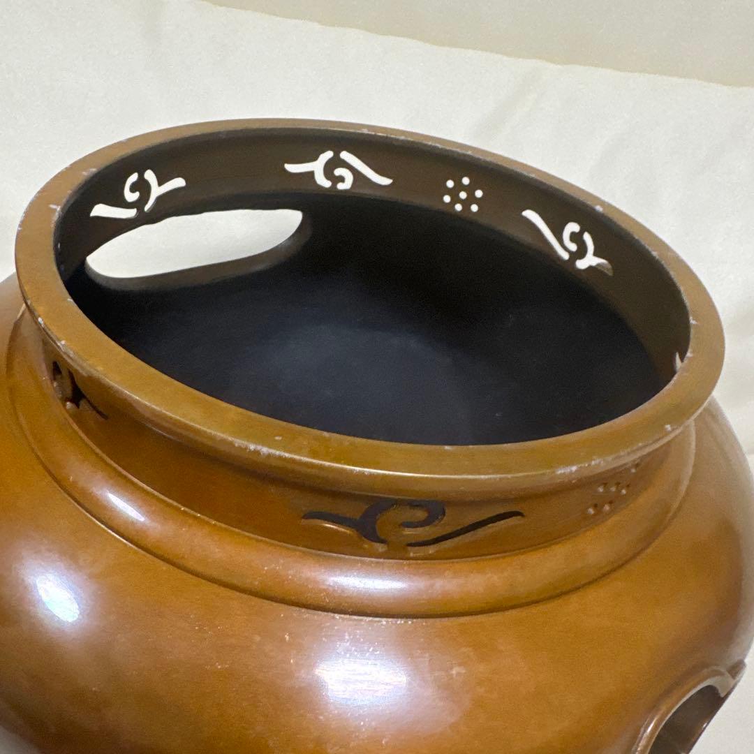 唐銅 鬼面風炉 鋳物 茶道 伝統工芸品