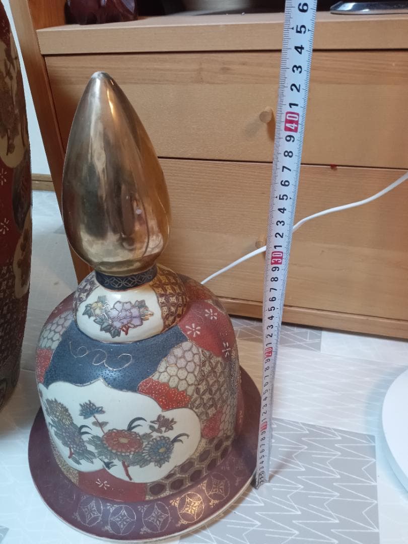 和風陶器 蓋付き大壺