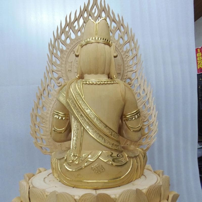 Ｂフライデー　★桧材 大日如来一尺 切金★真言宗本尊 総高さ：約118cm