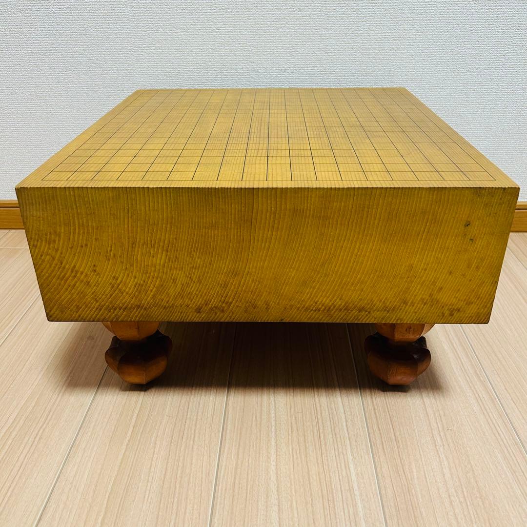 囲碁盤 本榧 天地柾目 ヘソ・脚付き 4.5寸 13.5cm 高級　国産