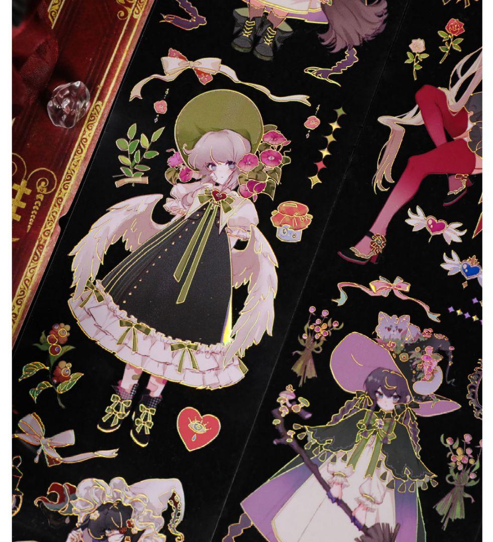 J354＃西维尓(镭射银)差只小恐龙切り売り海外人物マステ女の子