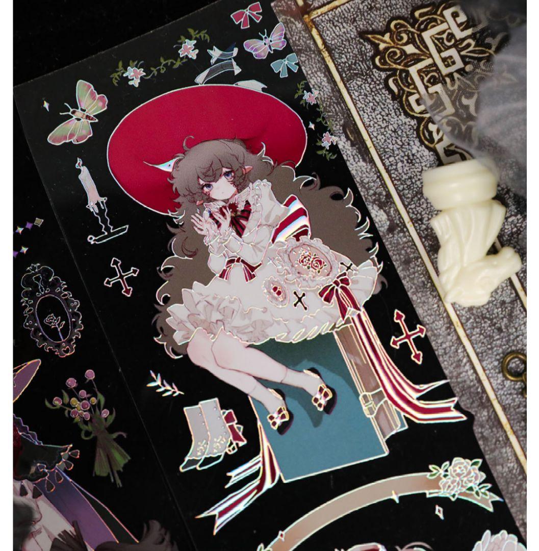 J354＃西维尓(镭射银)差只小恐龙切り売り海外人物マステ女の子