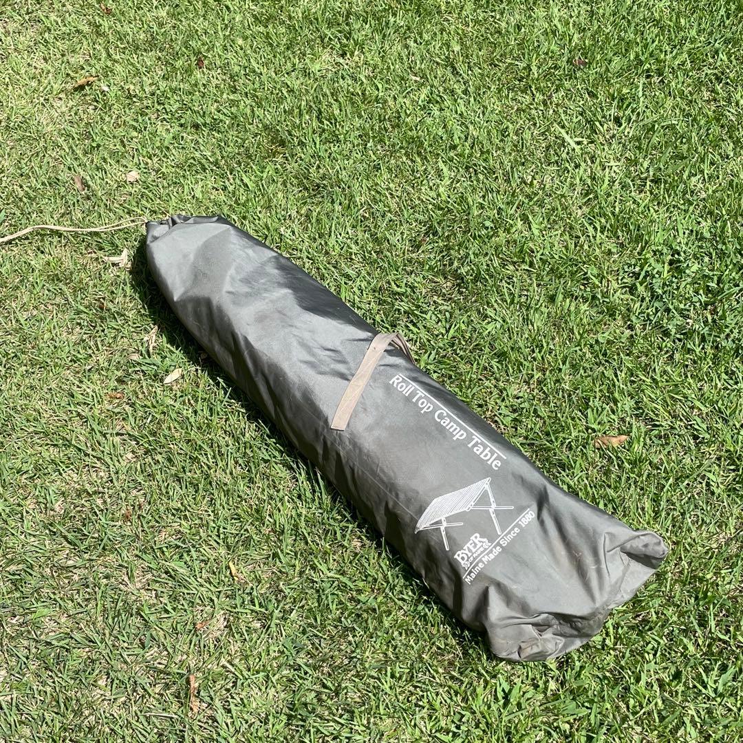 美品 BYER ロールトップテーブル ラウンドタイプ