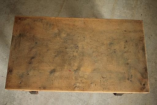 明治期　味のある木製のテーブル