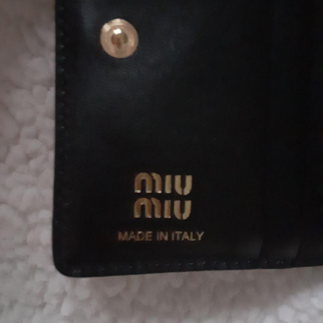 【レア】ミュウミュウ パテント エナメル がま口 財布 5ME009