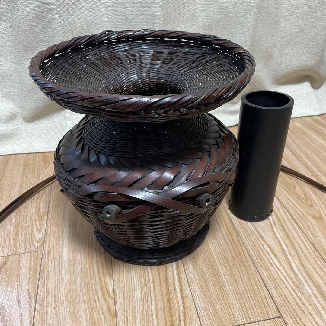 池坊 牡丹籠　華道　生花　手付竹籠 いけばな　花器　ぼたん篭