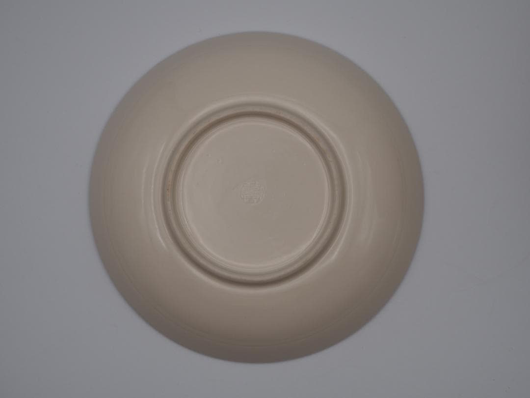 清風与平 瑍白磁 浮文釉下彩 皿 10枚 共箱