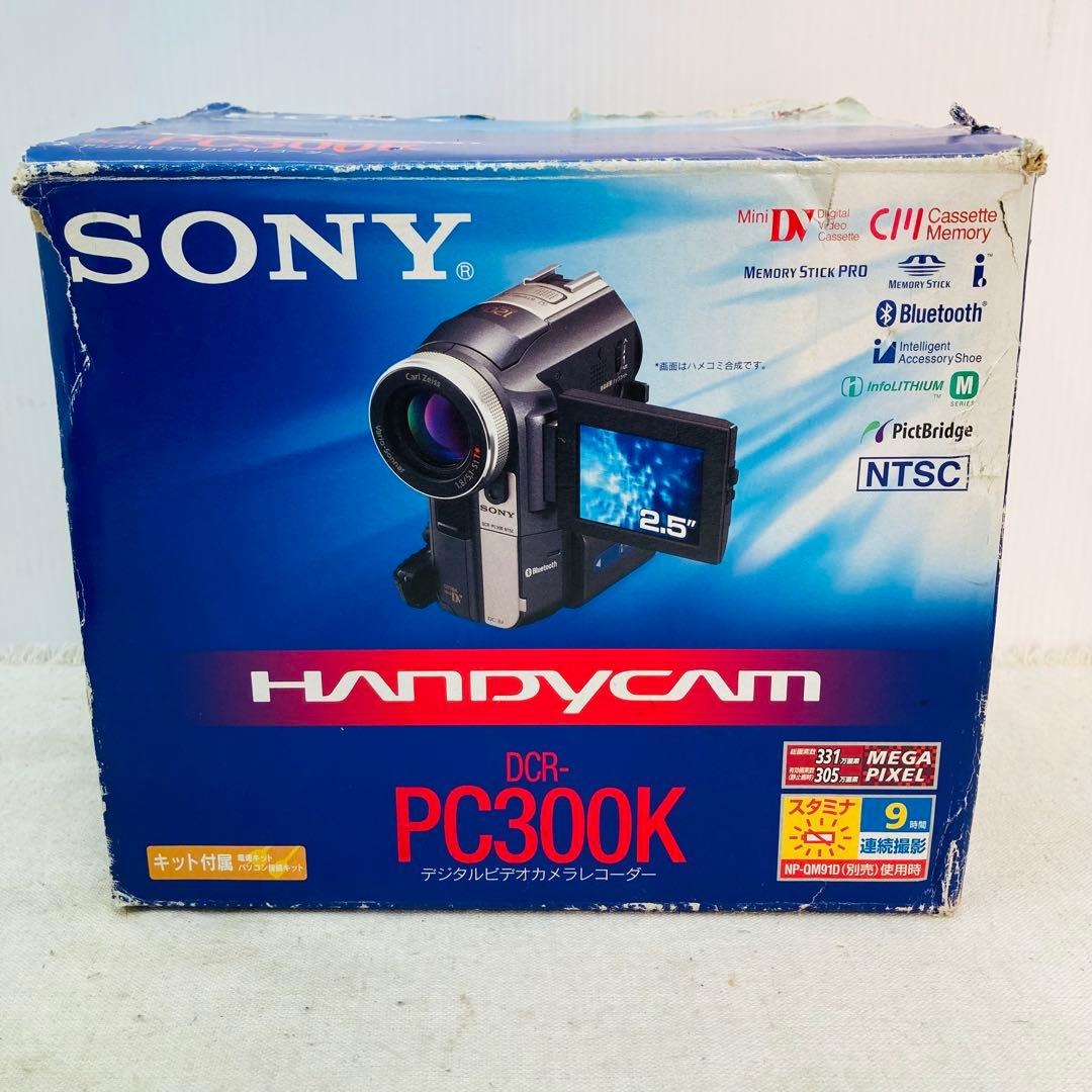 通電確認済 SONY 箱有 ソニー ビデオカメラ DCR-PC300 て10