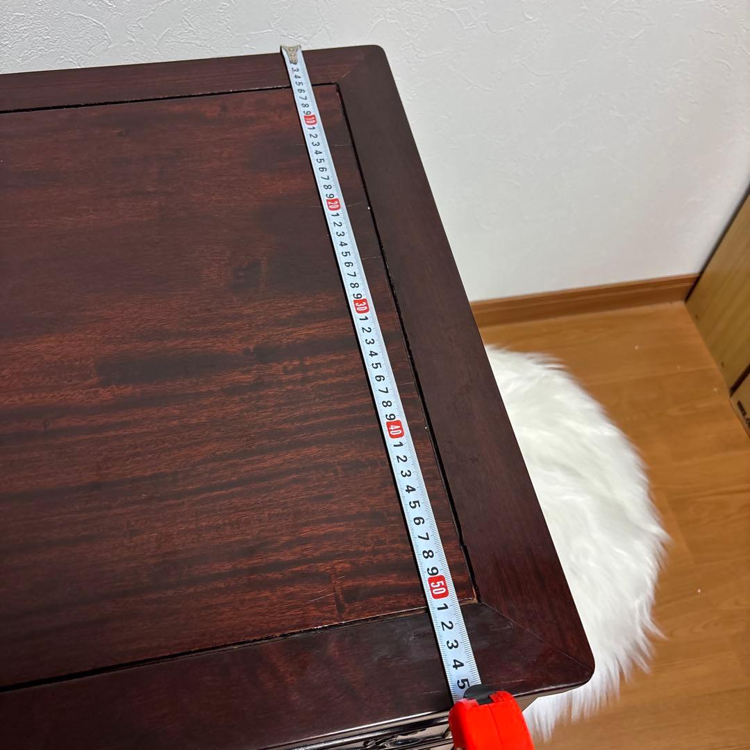 【貴重・豪華】中国美術 唐木 花梨材 花台 コンソールテーブル 中国骨董