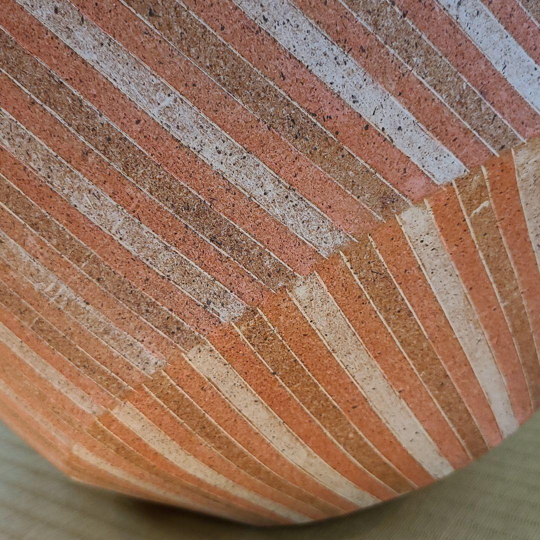 信楽焼 石山哲也作 象嵌泥彩大壷 高さ1尺5寸（約45cm） 本物保証