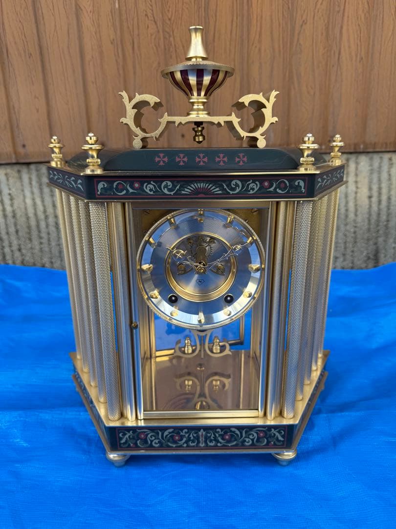 T*N様 【O-1784】日本美術時計 Nマーク 置時計 振り子時計 アナログ