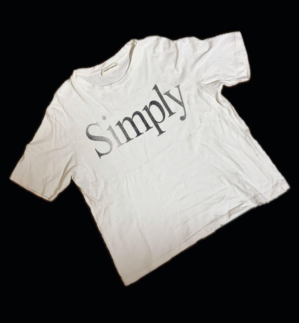 SIMPLY COMPLICATED ホワイト Tシャツ S