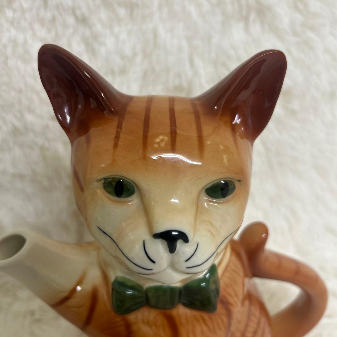 【美品】tony wood トニーウッド　猫のティーポット　イギリス