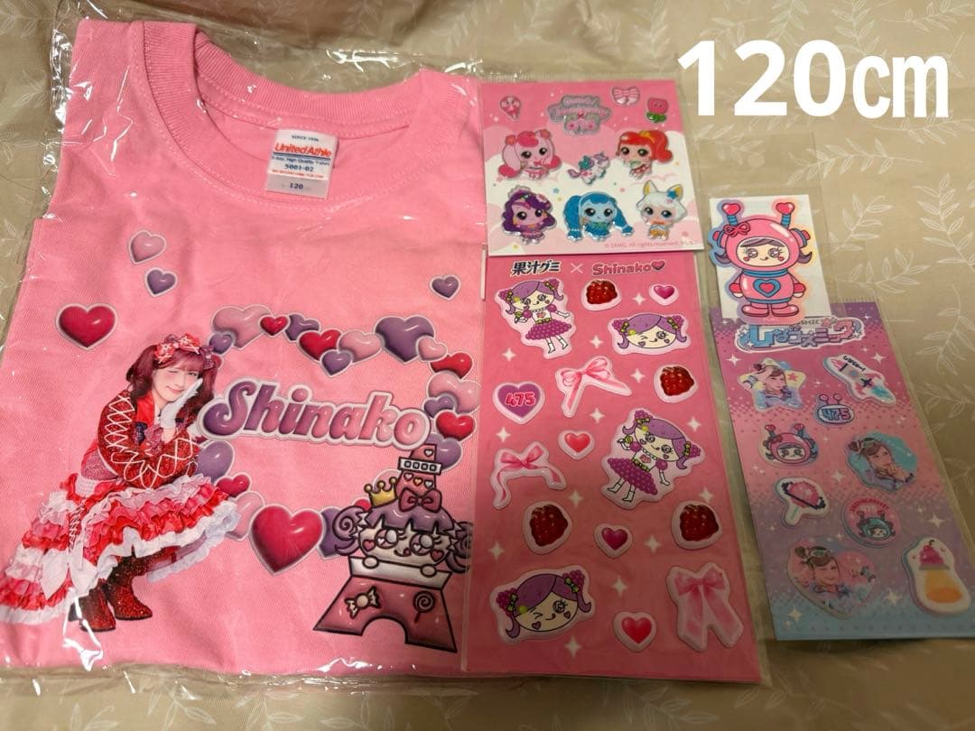 新品 しなこ 東京タワー Tシャツ 120㎝ シール セット