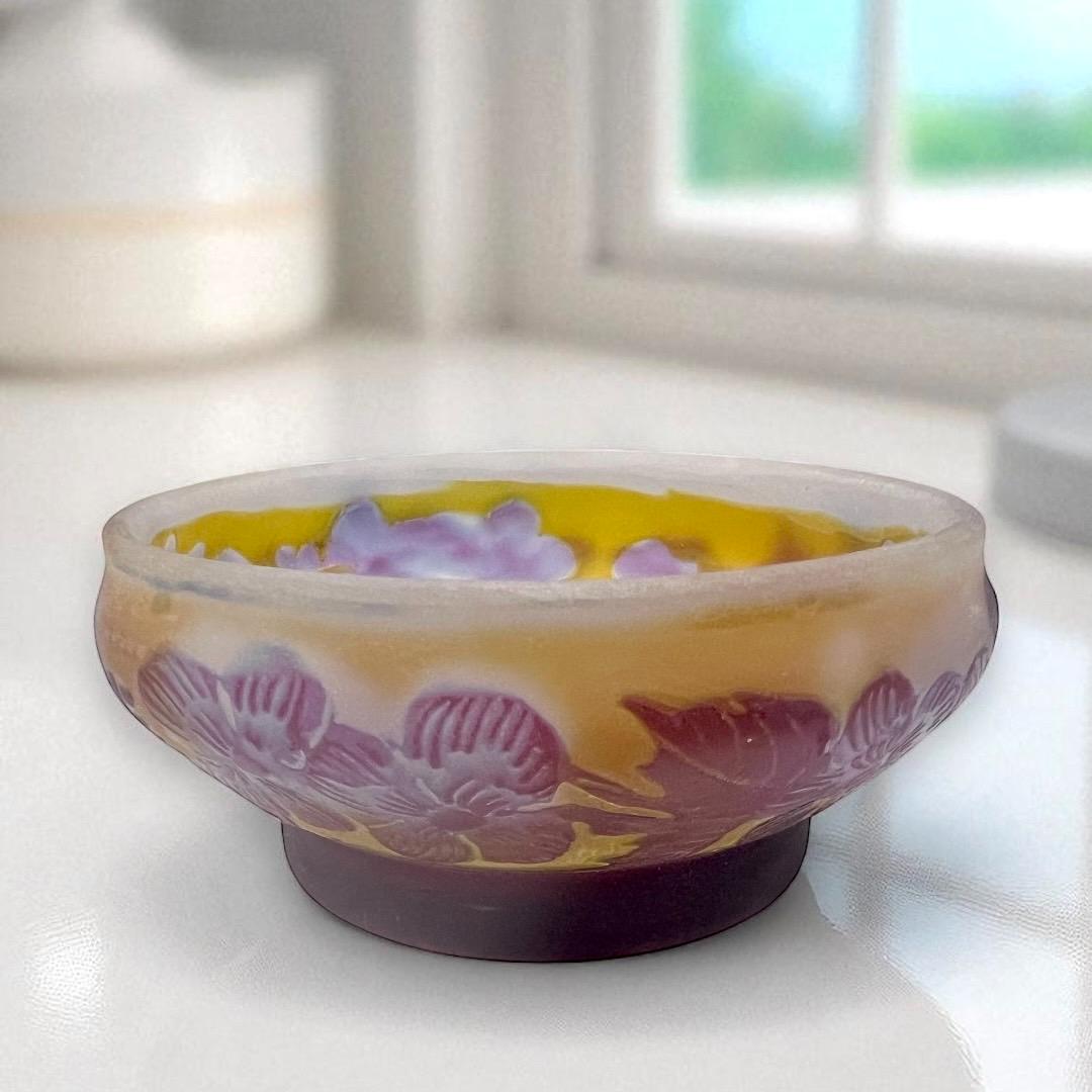 ◆証明書付◆EmileGalleエミールガレ ボンボニエール　小鉢　カメオ彫