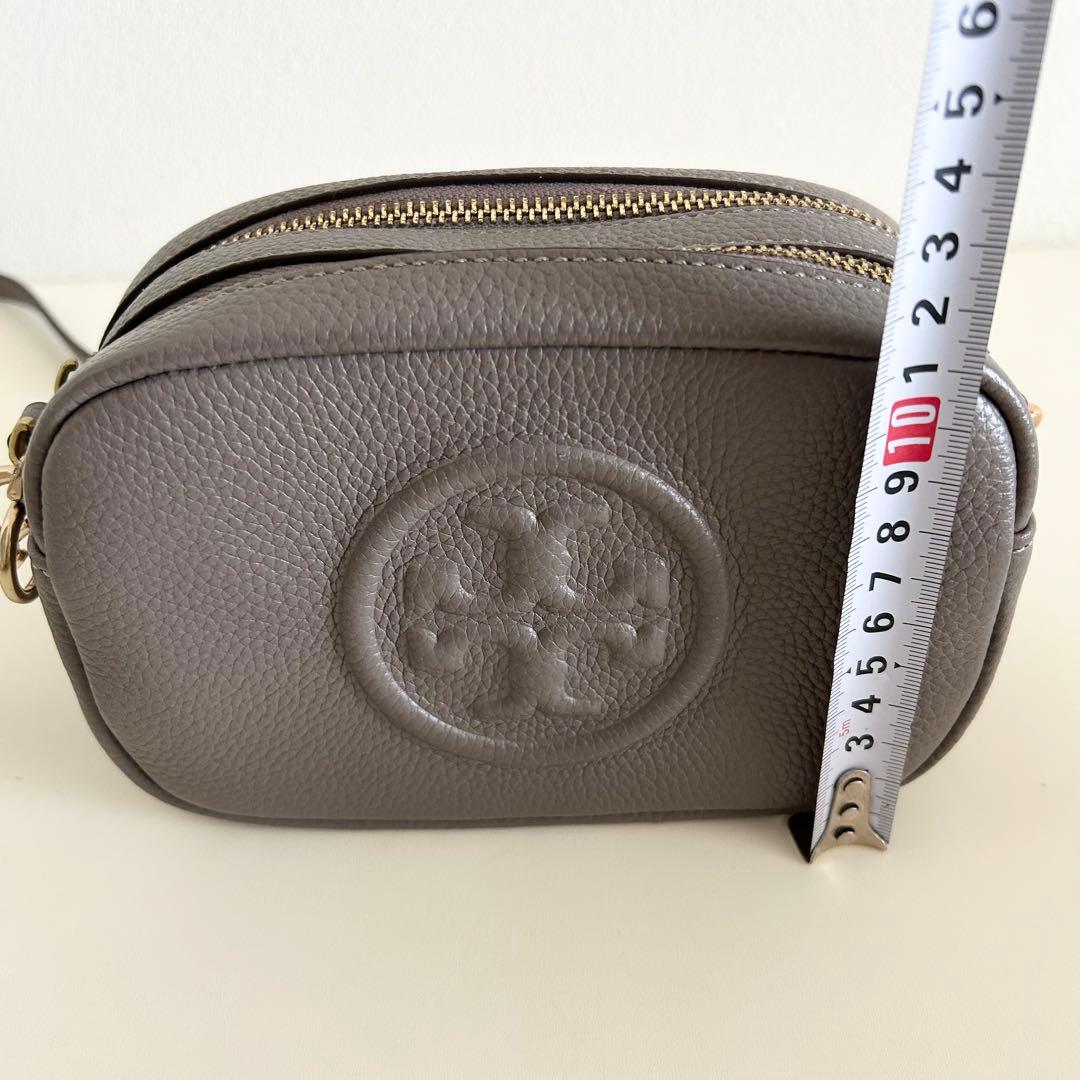 TORY BURCH トリーバーチ グレー ペリーボンベ　ミニバッグ