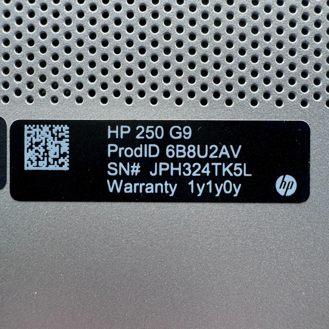HP 250 G9 i5 12世代 256GB 8GB Office2024