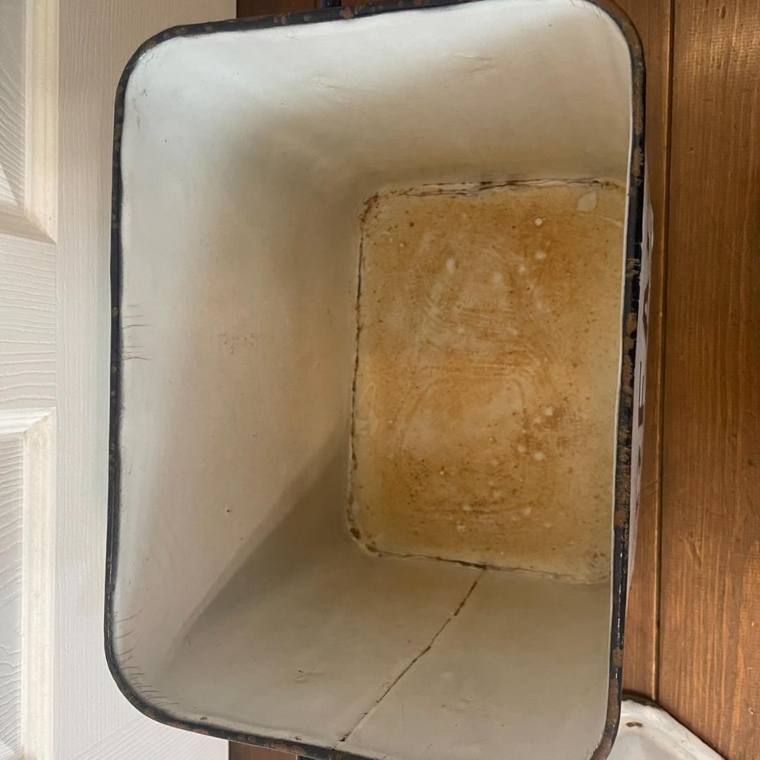 イギリスアンティーク ホーロー ブレッド缶 ブロカント 蚤の市 ヴィンテージ