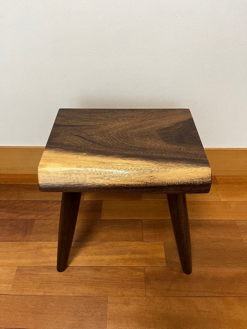 モンキーポッドスツール　無垢材