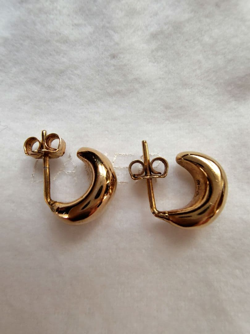 ドゥーズィエムクラス【LAVER/ラバー】 GOLD HALF MOON ピアス