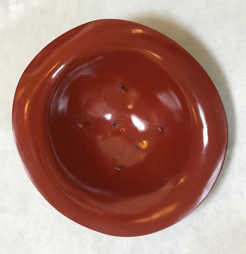 陣笠　丸に違い鷹の羽紋