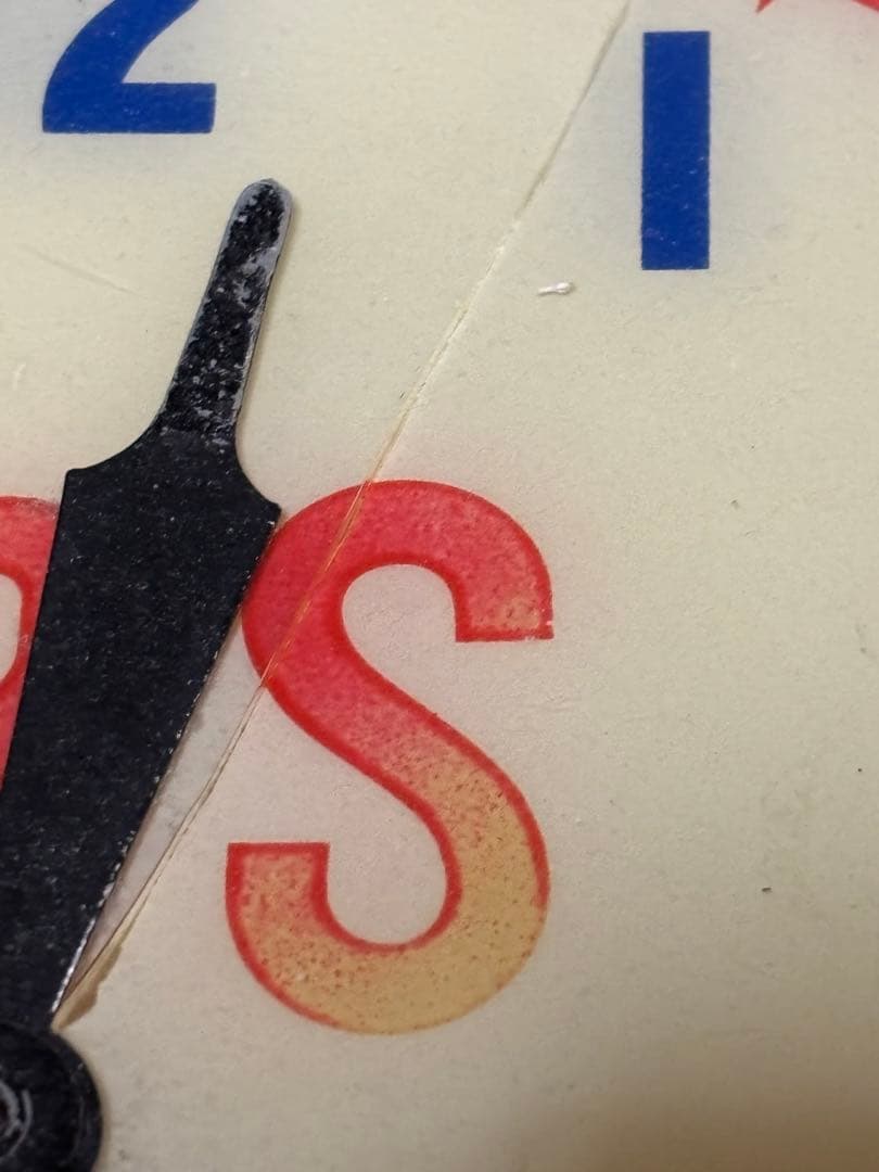 ビンテージ50年代CBS ラジオ＆テレビ時計 ネオンライト付き電球junk古着