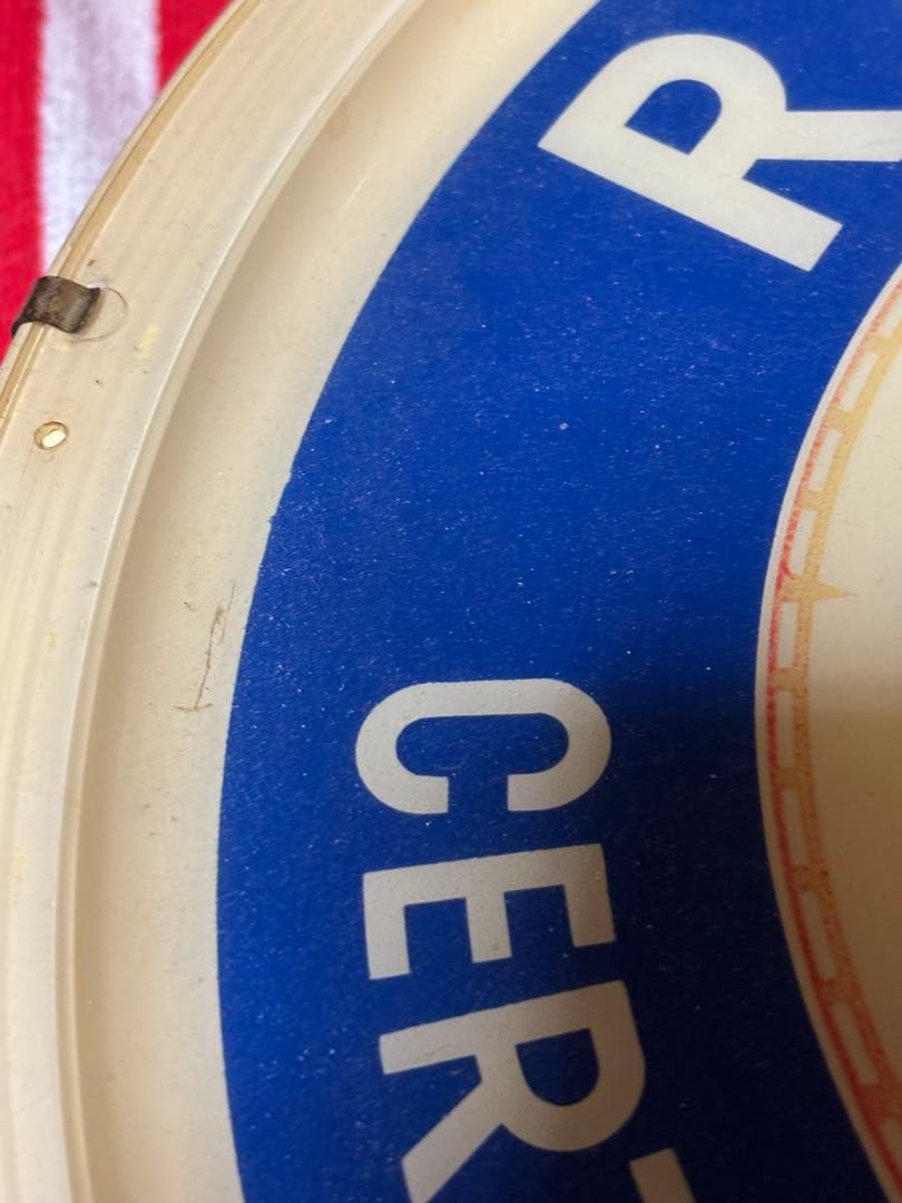 ビンテージ50年代CBS ラジオ＆テレビ時計 ネオンライト付き電球junk古着