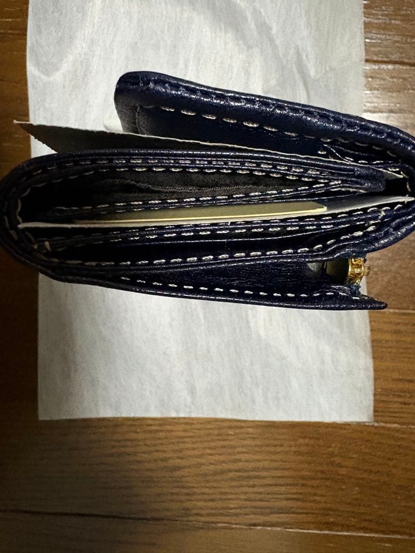 新春特価☆新品☆Dakota ダコタ　三つ折り財布　ネイビー　春財布
