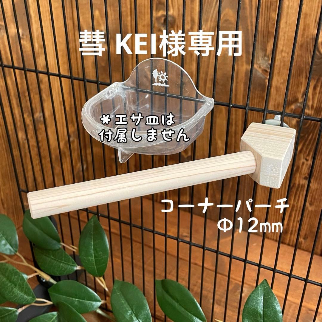 【彗 KEI】コーナーパーチΦ12mm 文鳥やマメルリハに♪ c